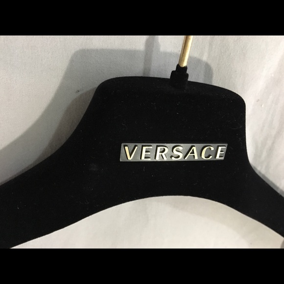 Authentic Felt Covered Versace Hangers.